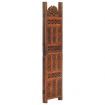 Hand Carved 3-Panel Room Divider Brown 120x165 cm Solid Mango Wood