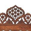 Hand Carved 3-Panel Room Divider Brown 120x165 cm Solid Mango Wood