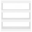 Book Cabinet/Room Divider White 100x30x103 cm