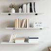 Bookshelf Boards 4 pcs White 80x30x1.5 cm Engineered Wood