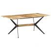 Dining Table 180x90x76 cm Solid Mango Wood