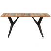 Dining Table 160x80x76 cm Solid Reclaimed Wood