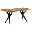 Dining Table 160x80x76 cm Solid Reclaimed Wood
