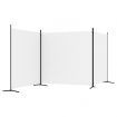 3-Panel Room Divider White 525x180 cm Fabric