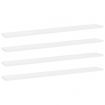 Bookshelf Boards 4 pcs White 80x10x1.5 cm Engineered Wood
