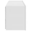 TV Wall Cabinet with LED Lights White 100x35x41 cm