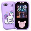 Kids Smart Phone Toys, Touch Screen MP3 Player,Learning Toys,Smart Kids Camera Christmas Birthday Gifts Toys for Girls Boys,Purple