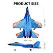 RC Plane Remote Control Glider Airplanes 2.4 GHZ 2 Channels for Men Kids Beginner Blue