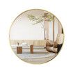 60cm Round Wall Mirror Bathroom Vanity Standing Large Bedroom Gold Decorative Mount Circle Hallway Makeup Shower Shaving