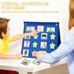 Large Kids Visual Schedule for Classroom & Home School Morning Bedtime Routine Daily Calendar for Kids with 72 Activity & 10 Blank Cards
