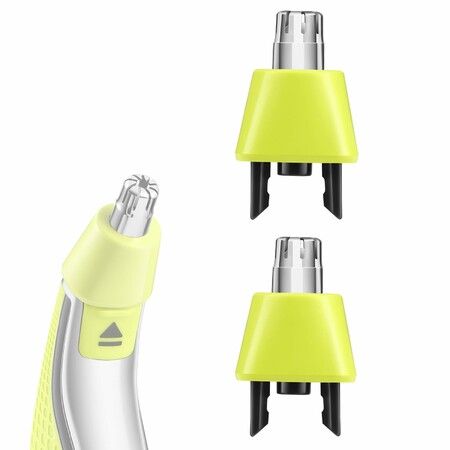 Nose Hair Trimmer Replacement Heads for One Blades QP2724 QP2630 QP2520 QP2734 QP2834 & OneBlades Pro QP6530,Dual Edge Blades for Nose,Sideburn and Eyebrow Hair (2pcs)