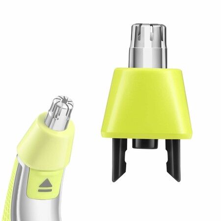 Nose Hair Trimmer Replacement Heads for One Blades QP2724 QP2630 QP2520 QP2734 QP2834 & OneBlades Pro QP6530,Dual Edge Blades for Nose,Sideburn and Eyebrow Hair (1pc)