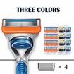 8-Piece Razor Blade Refills for Gillette Fusion 5 in Orange New Version