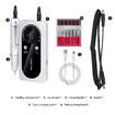 45000RPM Nail Drill Machine Electric Portable Nail File Rechargeable Nail Sander for Gel Nails Polishing for Home Manicure Salon,Colorful White