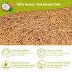 6 Pack 16 Inch Hanging Basket Coco Liners Replacement,100% Natural Round Coconut Coco Fiber Planter Basket Liners for Hanging Basket Flowers/Vegetables