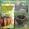 6 Pack 16 Inch Hanging Basket Coco Liners Replacement,100% Natural Round Coconut Coco Fiber Planter Basket Liners for Hanging Basket Flowers/Vegetables