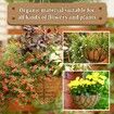 4 Pack 14 Inch Hanging Basket Coco Liners Replacement,100% Natural Round Coconut Coco Fiber Planter Basket Liners for Hanging Basket Flowers/Vegetables