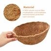 6 Pack 12 Inch Hanging Basket Coco Liners Replacement,100% Natural Round Coconut Coco Fiber Planter Basket Liners for Hanging Basket Flowers/Vegetables