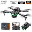 8K Drone Professional Three HD Camera Aerial Photography 2.4G Brushless Optical Flow Obstacle Avoidance FPV Drone