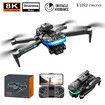 8K Drone Professional Three HD Camera Aerial Photography 2.4G Brushless Optical Flow Obstacle Avoidance FPV Drone