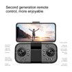 HD Three Cameras Drone Professional Aerial Photography 2.4G Brushless Optical Flow Obstacle Avoidance FPV Drone Color Black