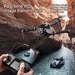 HD Three Cameras Drone Professional Aerial Photography 2.4G Brushless Optical Flow Obstacle Avoidance FPV Drone Color Black