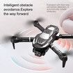 HD Three Cameras Drone Professional Aerial Photography 2.4G Brushless Optical Flow Obstacle Avoidance FPV Drone Color Black
