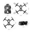 HD Three Cameras Drone Professional Aerial Photography 2.4G Brushless Optical Flow Obstacle Avoidance FPV Drone Color Black