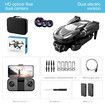 HD Three Cameras Drone Professional Aerial Photography 2.4G Brushless Optical Flow Obstacle Avoidance FPV Drone Color Black