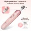 8 in 1 Electric Nail File Set, Cordless Pedicure Tools for feet, 5 Speeds Manicure Set, Toe Nail Grinder Kit for Thick Nails-Pink