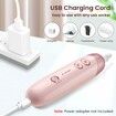 8 in 1 Electric Nail File Set, Cordless Pedicure Tools for feet, 5 Speeds Manicure Set, Toe Nail Grinder Kit for Thick Nails-Pink