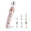 8 in 1 Electric Nail File Set, Cordless Pedicure Tools for feet, 5 Speeds Manicure Set, Toe Nail Grinder Kit for Thick Nails-Pink