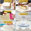 468PC Cake Decorating Supplies Kit Baking Tools 4 Tier LED Stand 3 Springform Pans Turntable Piping Tips Spatulas