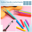 120pcs Crochet Kit for Beginners DIY handcraft knitting Including Crochet acrylic Yarn TPR hooks set storage bag