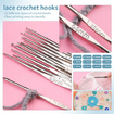 120pcs Crochet Kit for Beginners DIY handcraft knitting Including Crochet acrylic Yarn TPR hooks set storage bag