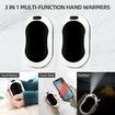 Hand Warmers Rechargeable,10000mAh Rechargeable Hand Warmer, 12Hrs Long Heating Electric Hand Warmer, Electric Portable Pocket Heater for Raynauds, Hunting, Golf, Camping 1Pcs