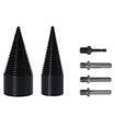 6Pcs 32/42mm Firewood Splitter Cone Drill Bit Round Hex Square Shank Wood breaker Split Woodworking Tools