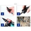 6Pcs 32/42mm Firewood Splitter Cone Drill Bit Round Hex Square Shank Wood breaker Split Woodworking Tools