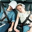 Seat Belt Adjuster, Adjustable Car Seat Belt Adjuster with Clips, Soft Seatbelt Adjuster to Protect Child's Neck and Face, Essential for Children's Travel (1 Pack)