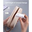 USB Rechargeable Book Light, Warm White, Brightness Adjustable for Eye Protection, LED Clip on Portable Bookmark Light for Reading in Bed, Car (White)