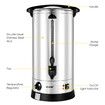 Maxkon 27L Water Dispenser Urn Instant Hot Cold Coffee Maker Tea Kettle Machine Commercial Home Stainless Steel with Tap