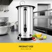 Maxkon 27L Water Dispenser Urn Instant Hot Cold Coffee Maker Tea Kettle Machine Commercial Home Stainless Steel with Tap