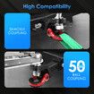 2 in 1 Tow Bar Car Caravan Boat Vehicle Heavy Duty Towing Ball Mount Tongue Shackle Trailer Hitch Receiver 4350kg 4WD