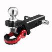 2 in 1 Tow Bar Car Caravan Boat Vehicle Heavy Duty Towing Ball Mount Tongue Shackle Trailer Hitch Receiver 4350kg 4WD