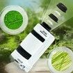 Mini Microscope 60X-120X Magnification for Kids Pocket Portable Handheld Led Lighted for Scientific Experiment Children Education Learning Toys Yellow