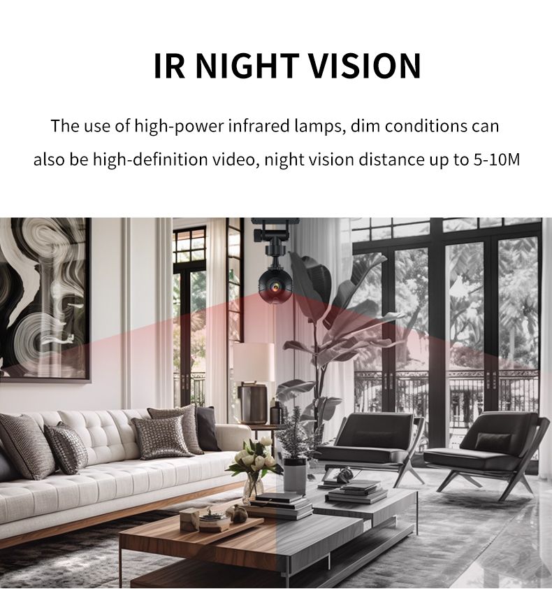 Mini Wifi Wireless Security Camera IR Night Vision Monitoring Remote Monitor Video Surveillance Smart Home Outdoor Sports Aerial Camera