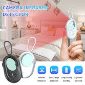 Portable Hidden Camera Detector Anti Spy Detector Bug Spy Camera Finder Anti-Peeping Infrared Scanning For Business,Office,Airbnb,Hotels,Bathroom Color White