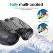 Binoculars 20x25 for Kids,High Power Easy Focus Binoculars with Low Light Vision,Compact Binoculars for Bird Watching and Travel (Black)