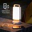 Camping Lantern, solar Lanterns, 4400mAh Rechargeable Light 10 x 10 x 25 cm