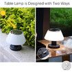 Solar Outdoor Table Lamp,Portable Outdoor LED Cordless Lamps with 4 Lights Models Outdoor Lantern Warm Lights